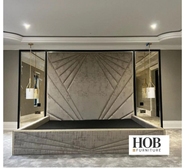 Luxury Diamond bed complete with mirrors