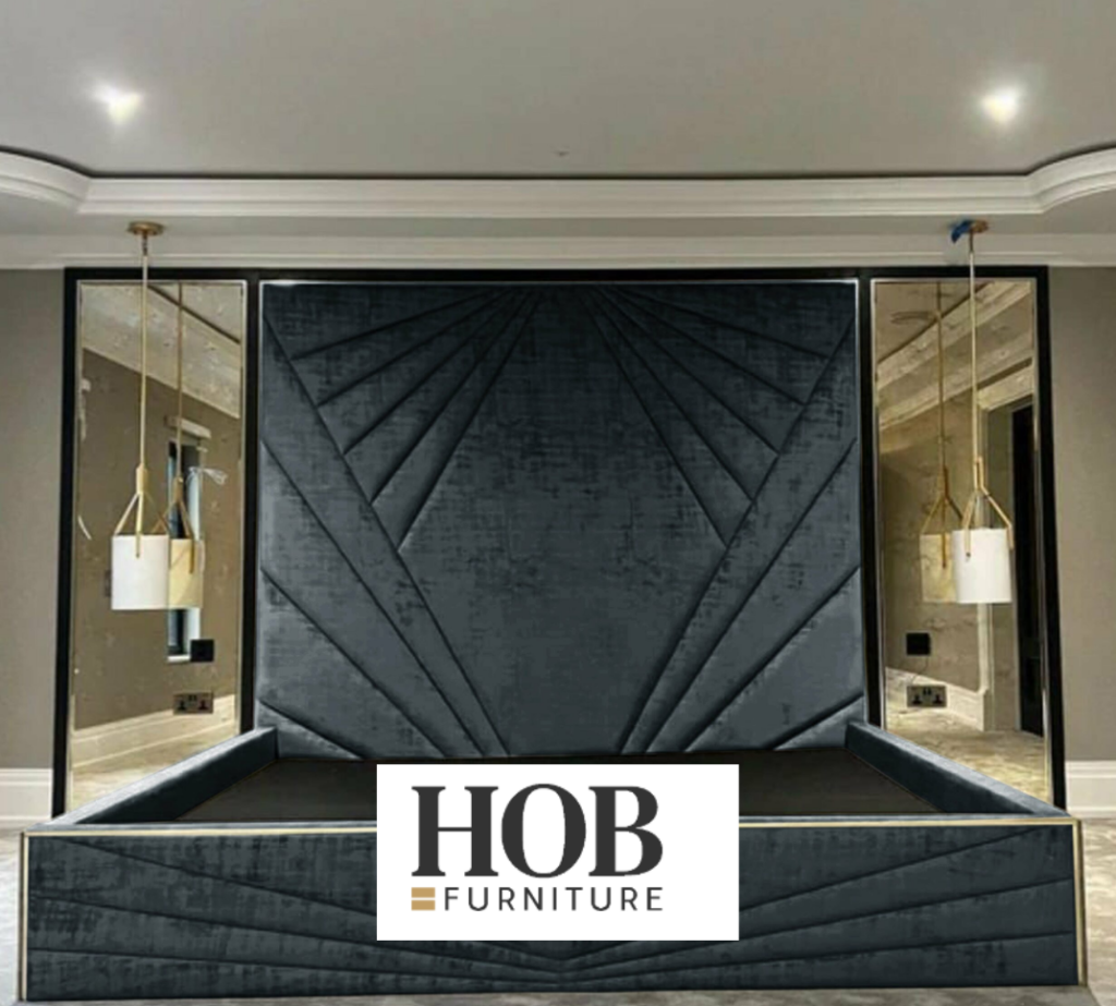 Luxury Diamond bed complete with mirrors