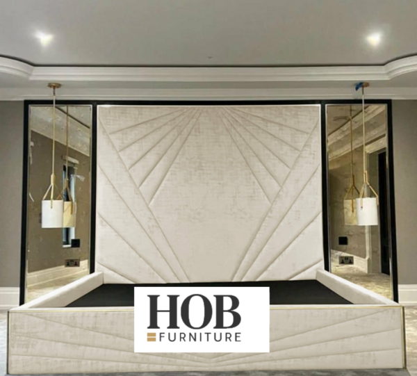 Luxury Diamond bed complete with mirrors