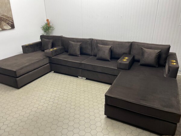 u shape cinema sofa