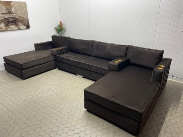 u shape cinema sofa