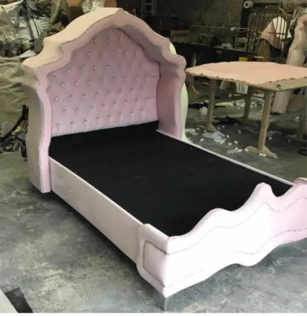 queen velvet bed frame