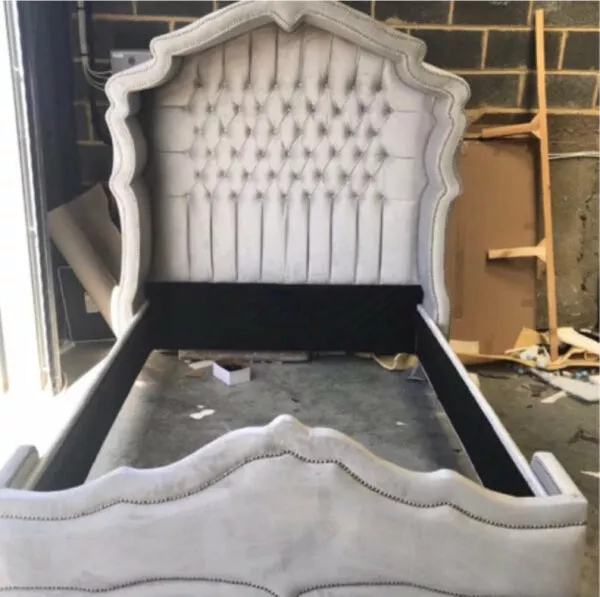 crushed velvet bed