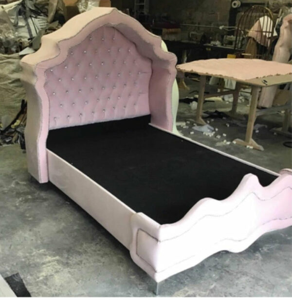 velvet bed frame single