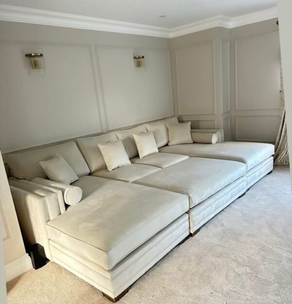 Zara chaise u shape sofa