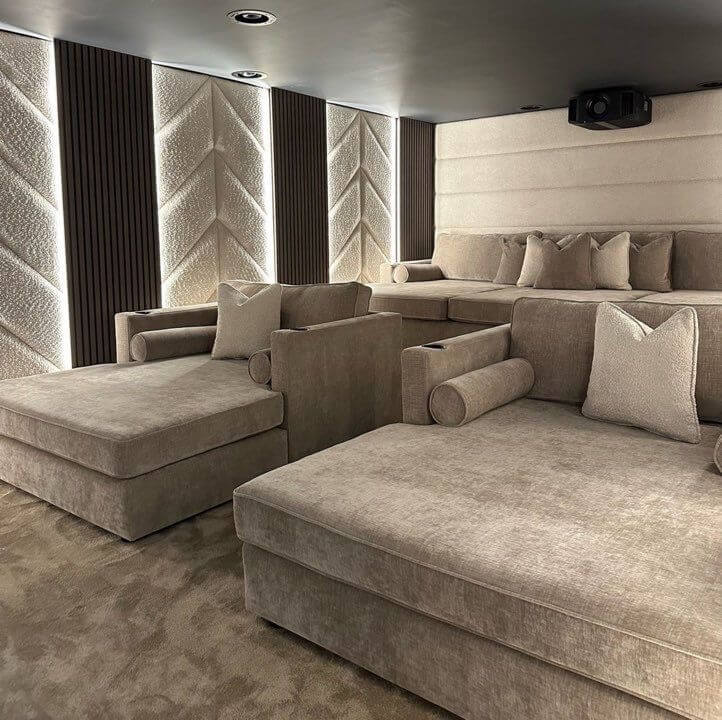 Charles snuggle cinema sofa