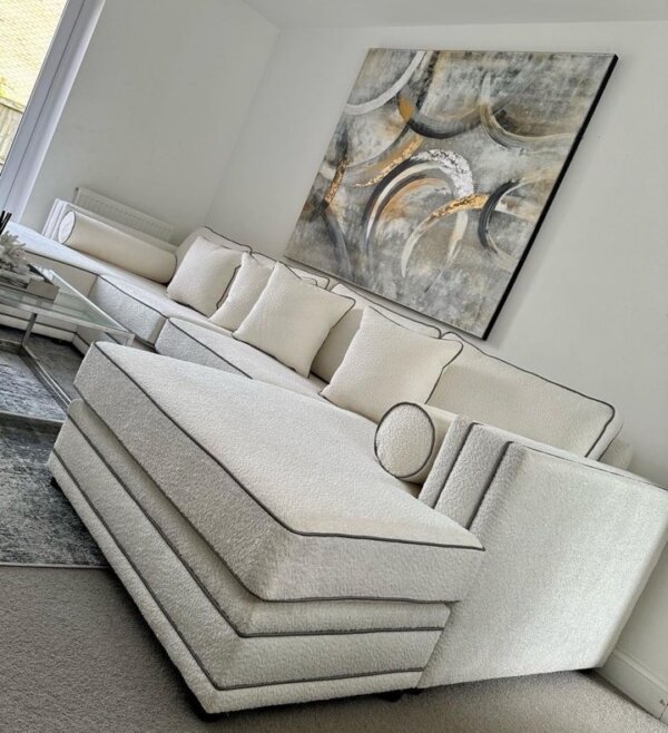 Zara chaise u shape sofa