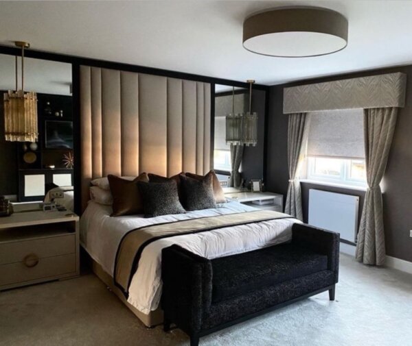 Luxury Linear bed complete with mirrors