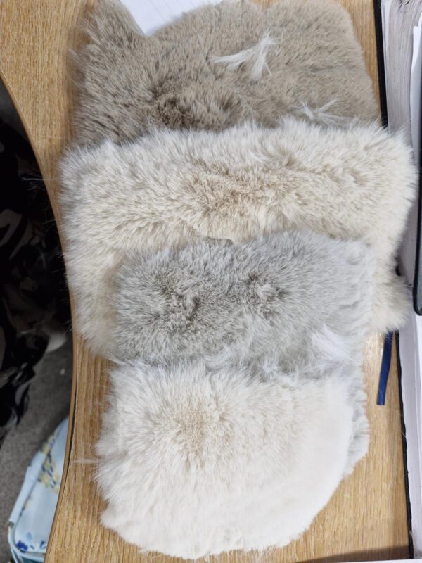 Luxury Sahara bed in luxury faux fur cream