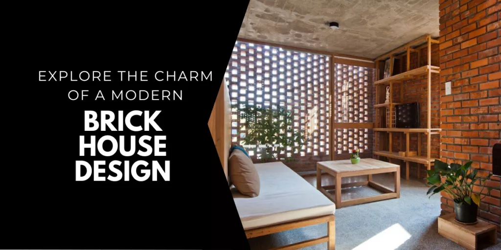 modern brick house
