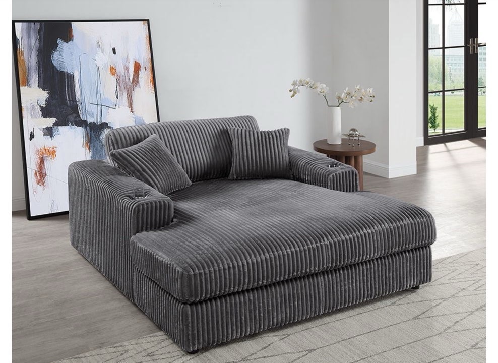 cinema sofa in cord fabric