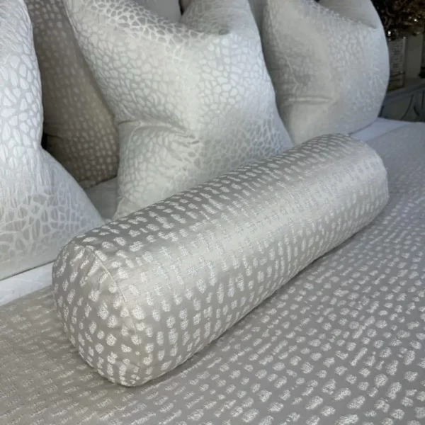 LUXURY CUSHION BOLSTER 16″ X 6″ , HAMLET CHAMPAGNE