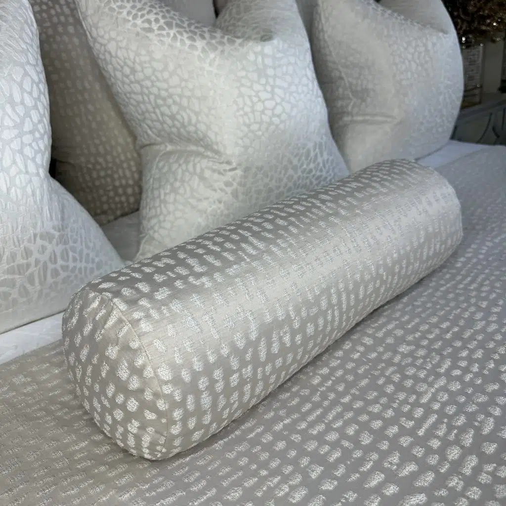 LUXURY CUSHION BOLSTER 16″ X 6″ , HAMLET CHAMPAGNE