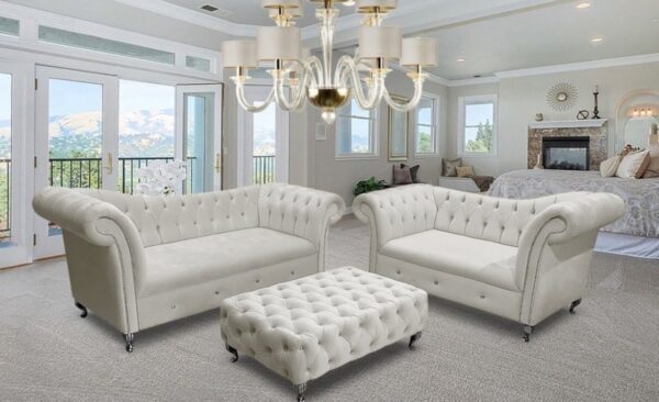Lulu chesterfield sofa set 3 plus 2 seater