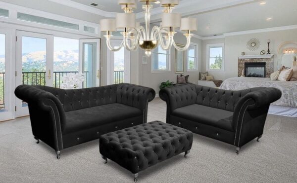 Lulu chesterfield sofa set 3 plus 2 seater