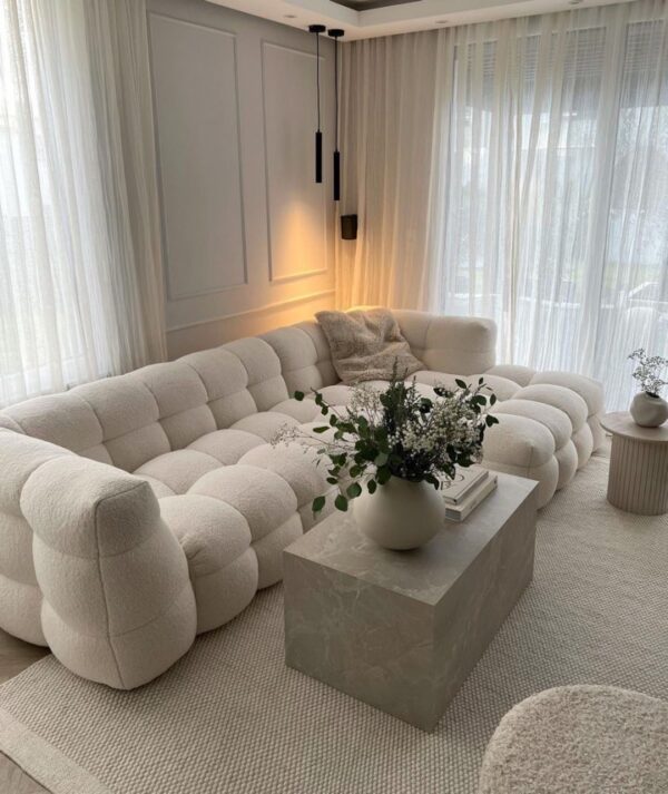 Chicago Boucle sofa ivory