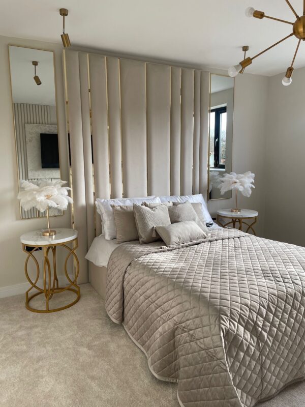 Lexi gold trim bed