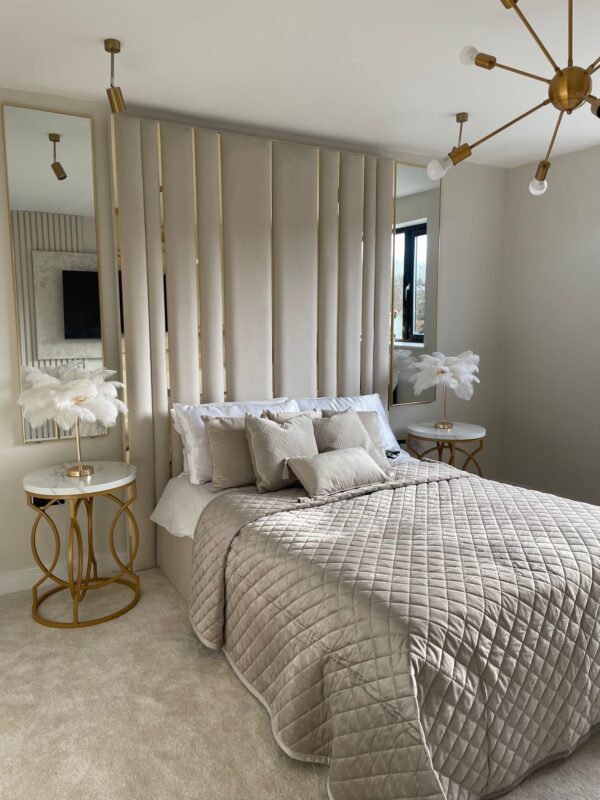 Lexi gold trim bed