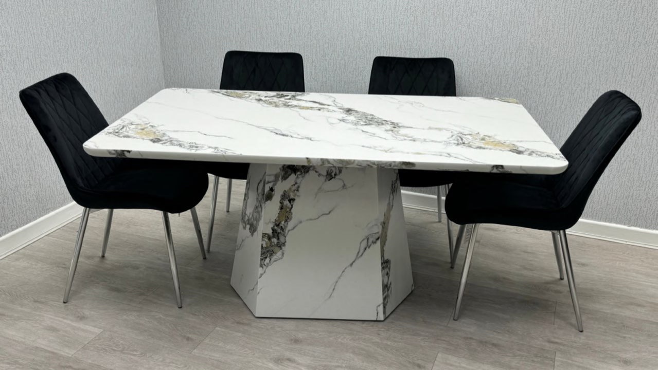 Brooklyn marble inspired dining table