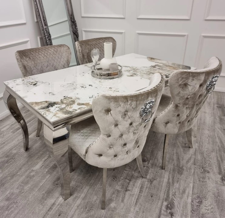 Cambridge Sintered stone marble with Valentino chairs