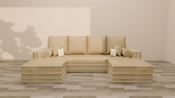 Zara chaise u shape sofa