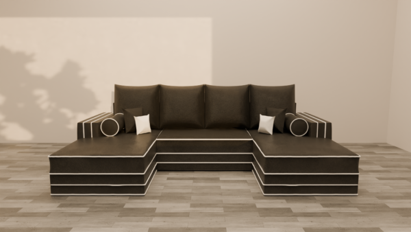 Zara chaise u shape sofa