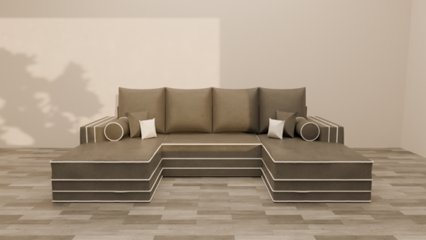Zara chaise u shape sofa