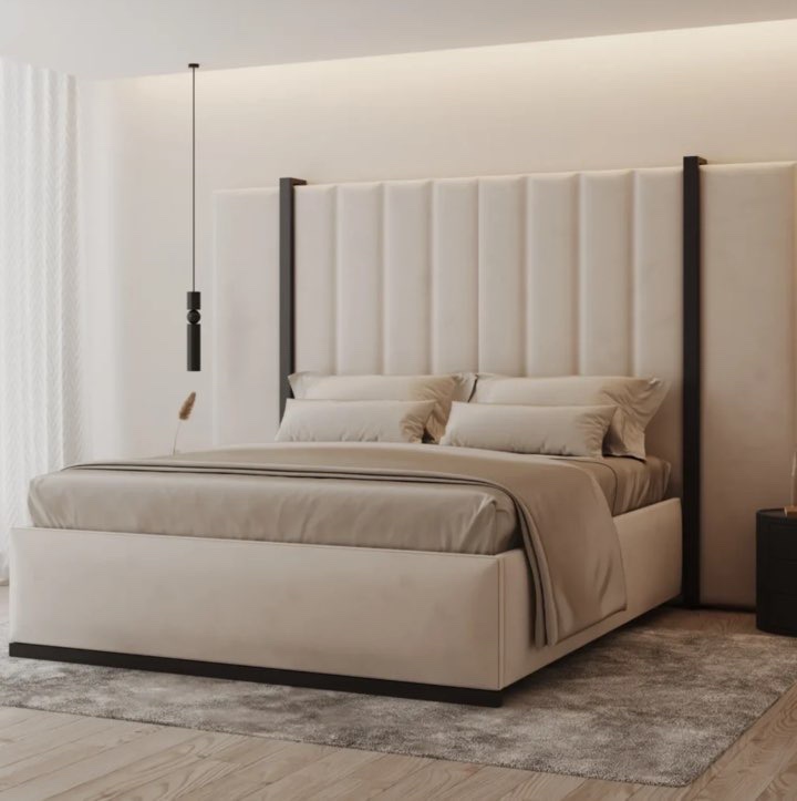 Linden pipe bed with metal inserts