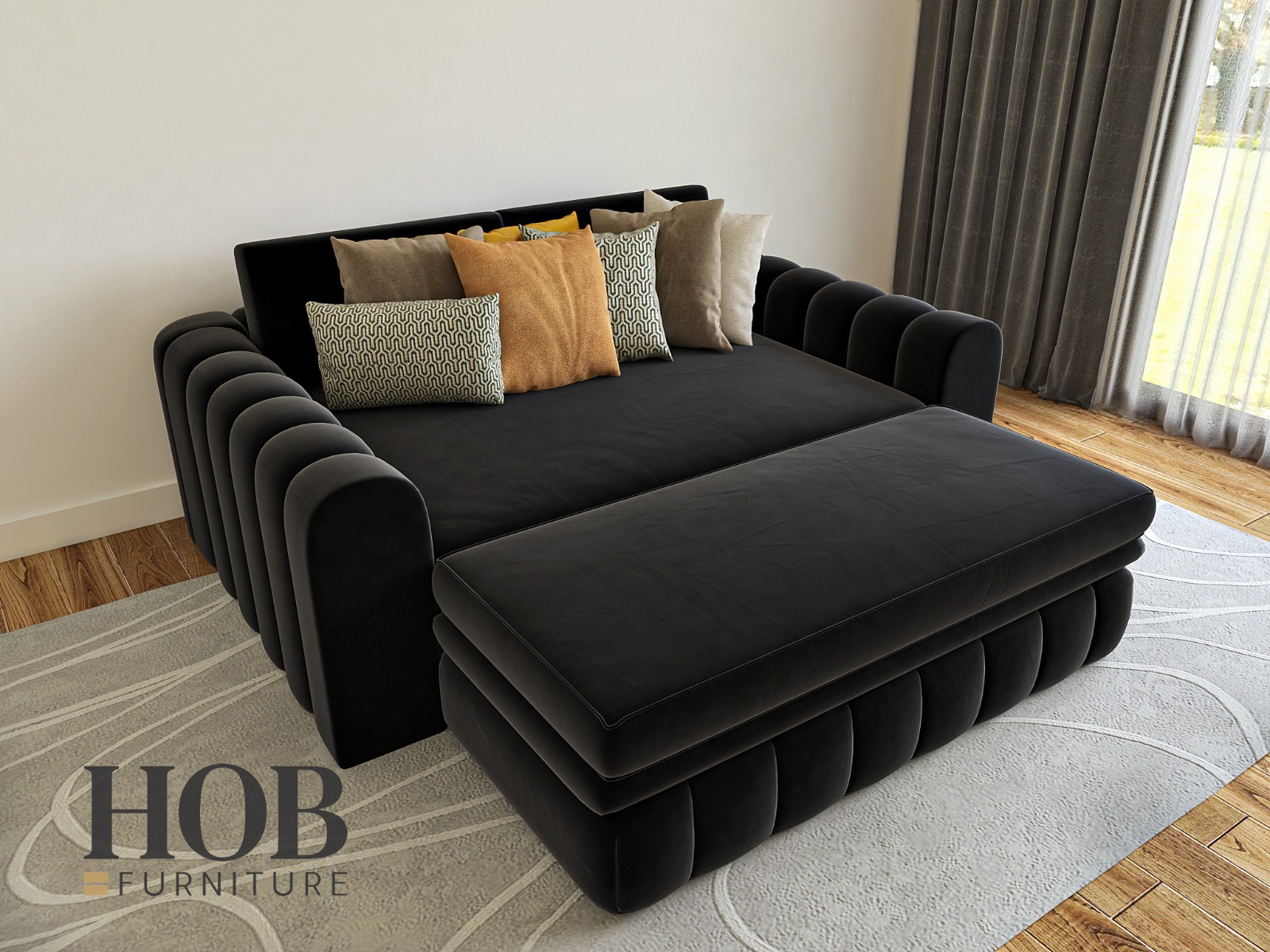 Oyster snuggle cinema sofa bed