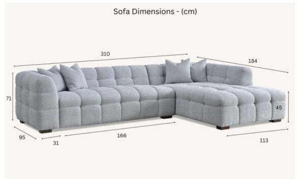 Luxury royal Chicago Boucle sofa