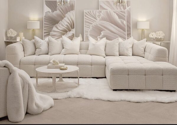Luxury royal Chicago Boucle sofa