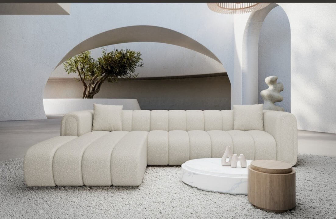 The delux dior L shape sofa