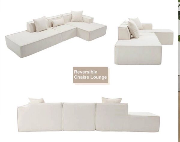 Capri sectional reversible corner sofa