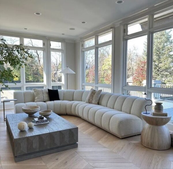 Caprice curved sofa option