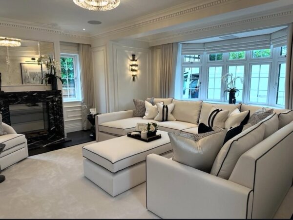 Belgravia u shape sofa