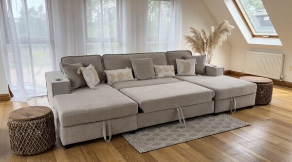 Hector u shape sofa bed