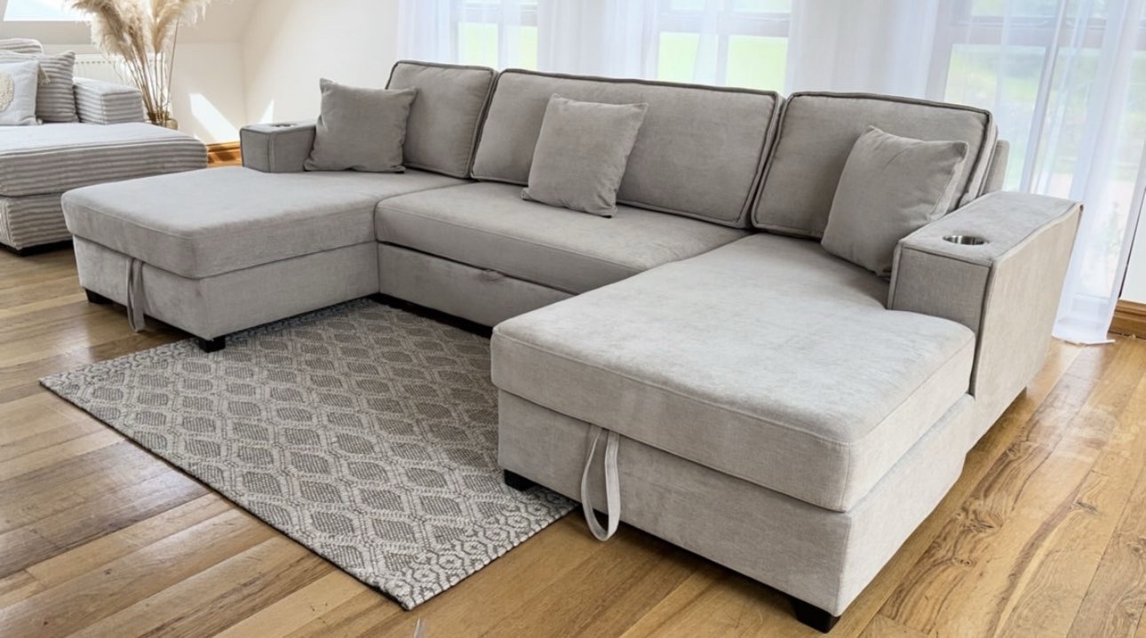 Hector u shape sofa bed