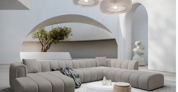 Pearl oyster sofa
