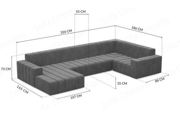 Thomas u shape sofa
