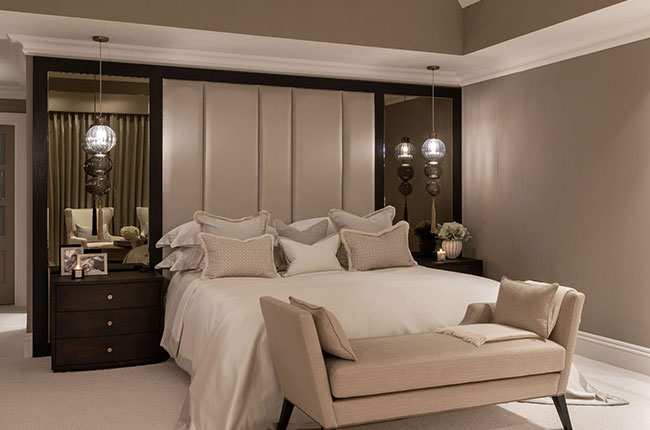 Luxury Linear bed complete with mirrors