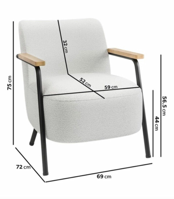 Boucle Diana Accent Chair