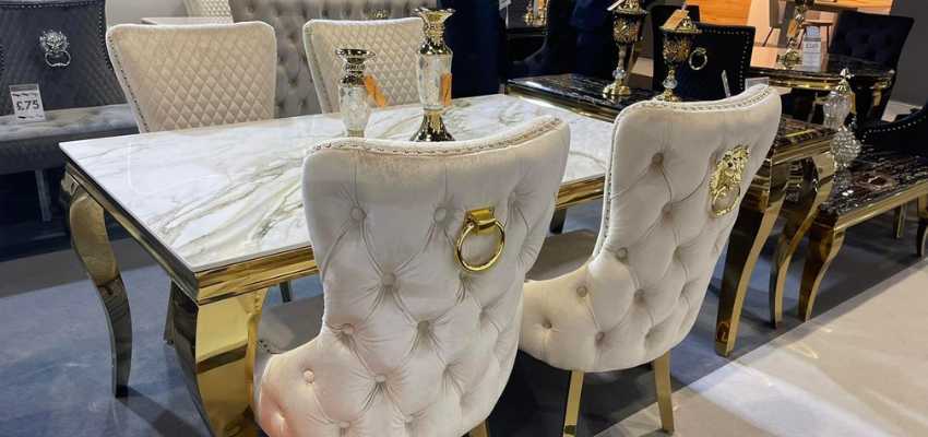 marble top dining table set