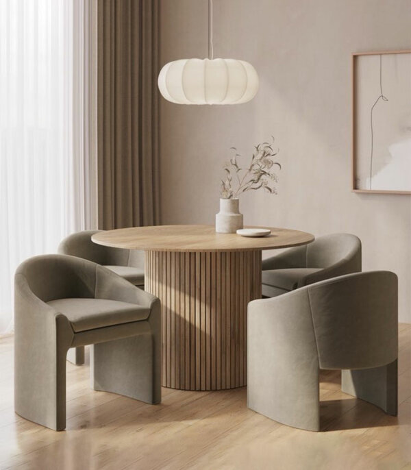 Singapore Round Dining Table set