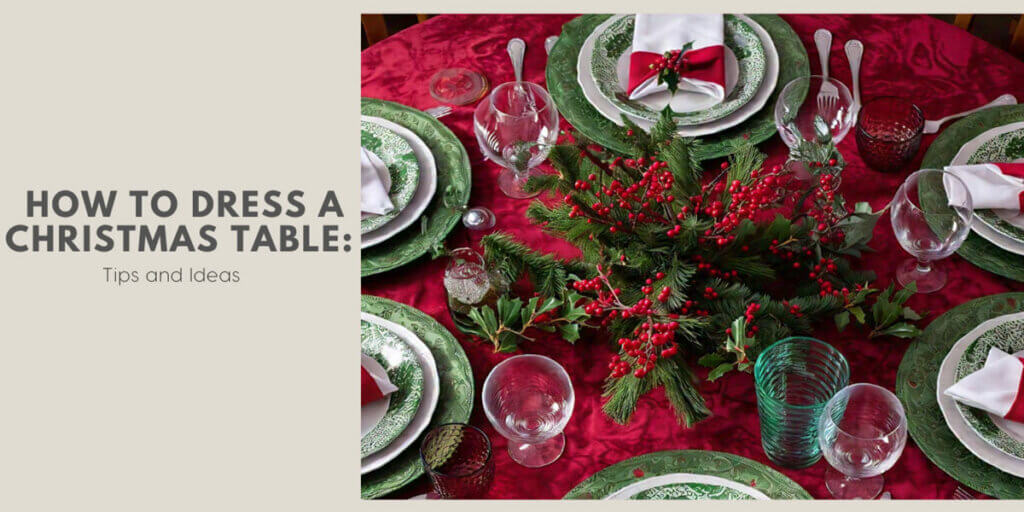 how to dress a christmas table