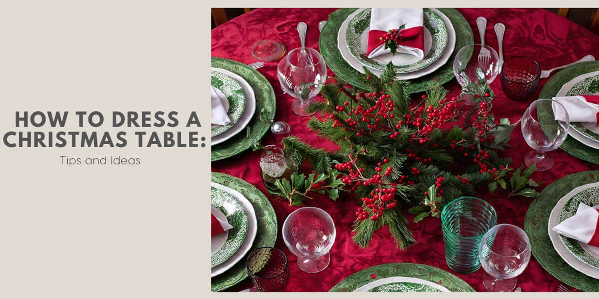 how to dress a christmas table