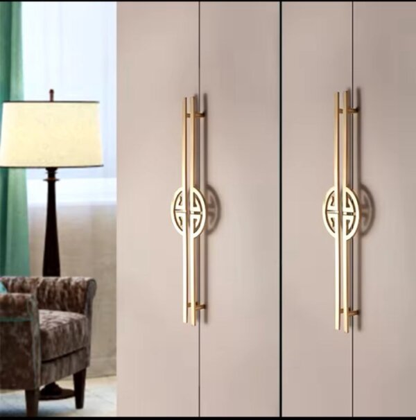 Gold Hercules door handles