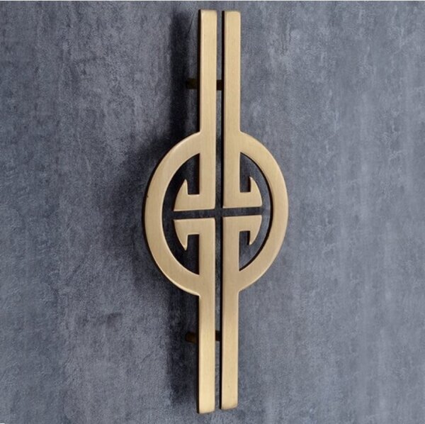 Gold Hercules door handles