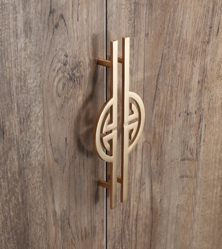 Gold Hercules door handles