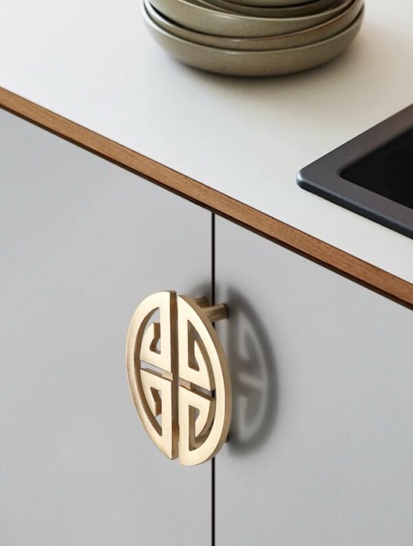 Gold Hercules door handles