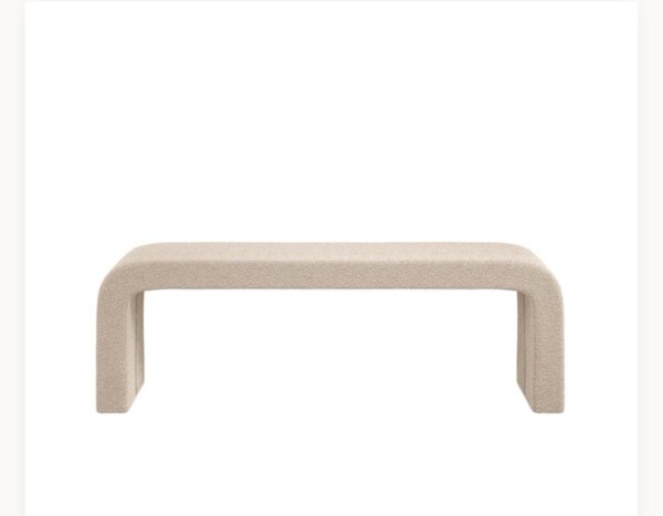 Curved Boucle bench